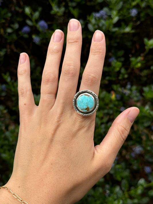 Circle Turquoise Ring