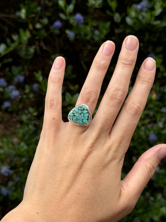 Freeform Triangle Turquoise Ring