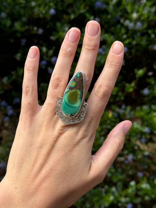 Aurora Borealis Turquoise Ring