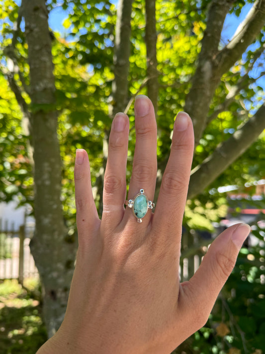 Little Dot Freeform Turquoise Ring