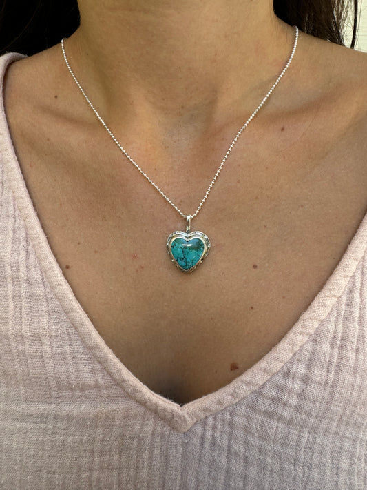 Turquoise Heart Pendant